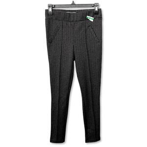 Wit & Wisdom Houndstooth Legging Pants NEW Womens Sz M Black Gray Front Seam